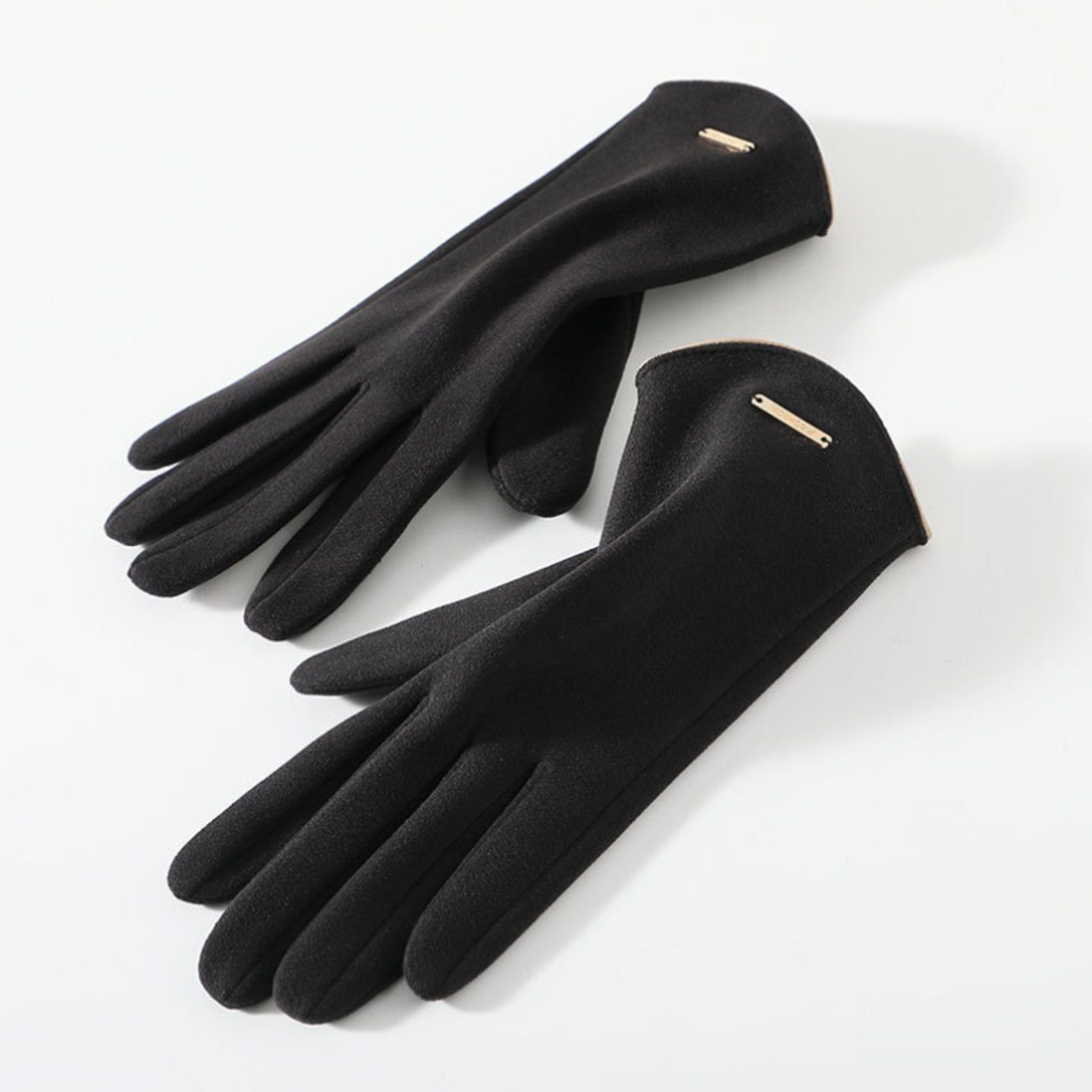 und Winter Herbst Damen Reithandschuhe Warme Union Handschuhe im schwarz1 Reisen für
