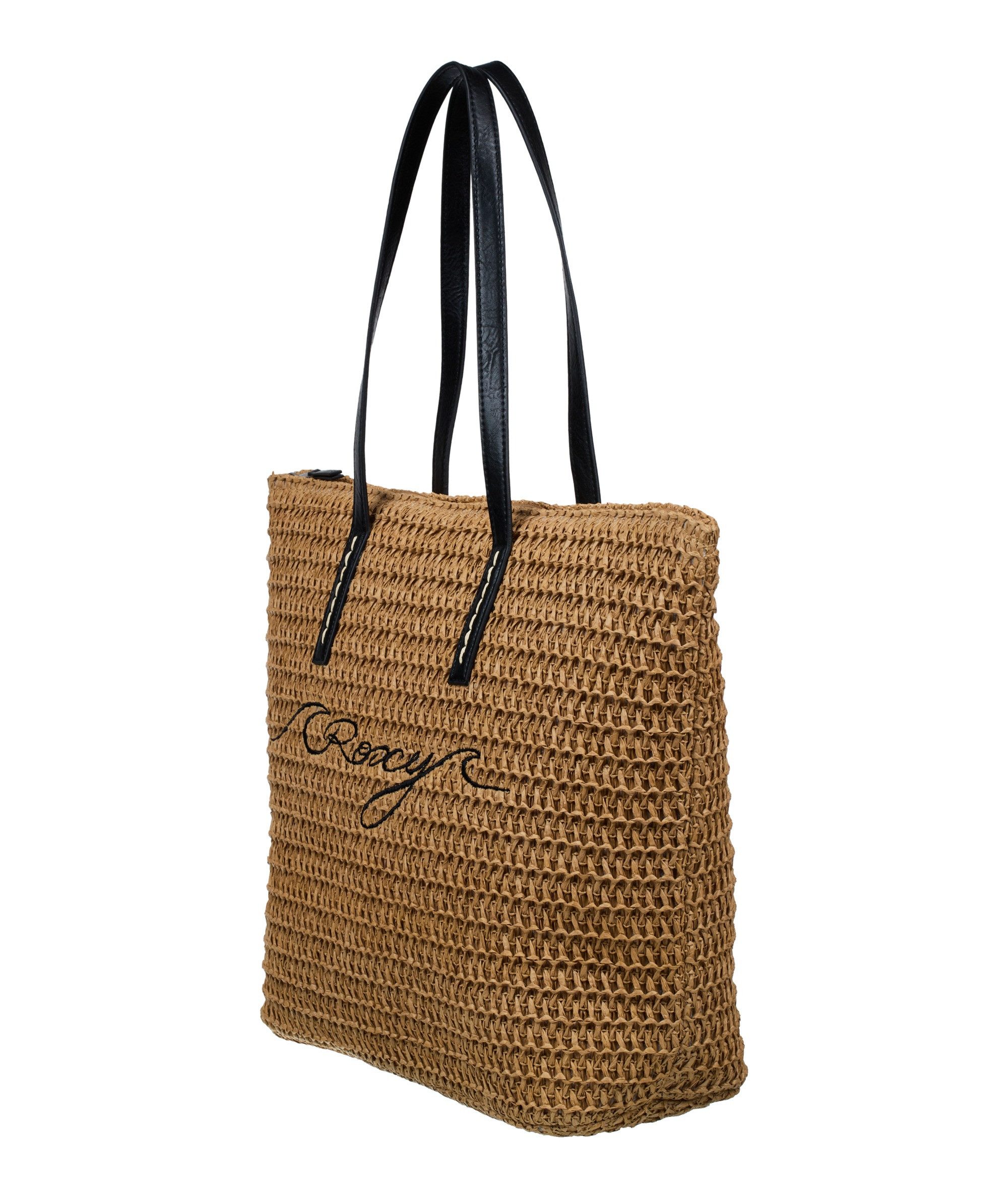 Roxy Strandtasche IN THE TROPICS, sportlicher Stil, aus Papier und Stoff, pflegeleicht