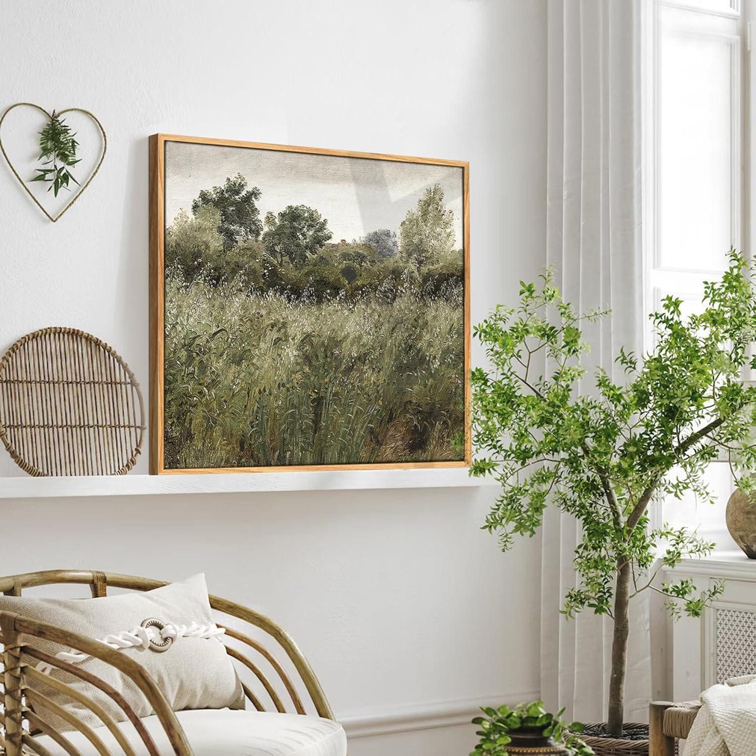 hyidecorart Bild mit Rahmen Vintage Leinwandbilder mit Holzrahmen 30x40 cm günstig online kaufen