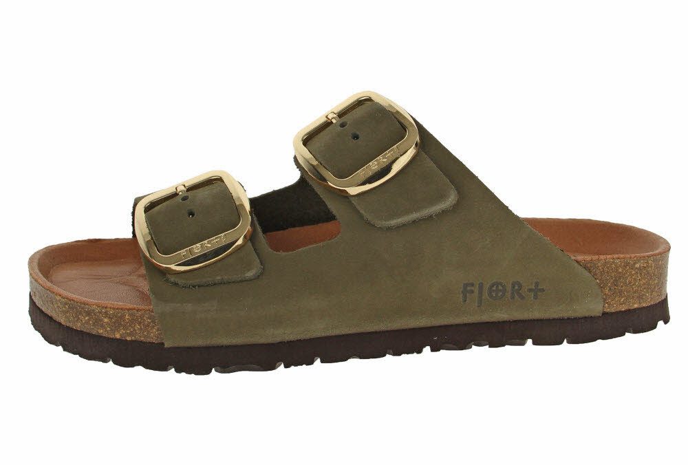 SUPERSOFT Fjort Damen Pantolette mit Lederfußbett Keilpantolette