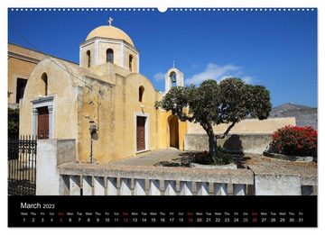 CALVENDO Wandkalender Churches and monasteries in Greece (Premium-Calendar 2023 DIN A2 Landscape)