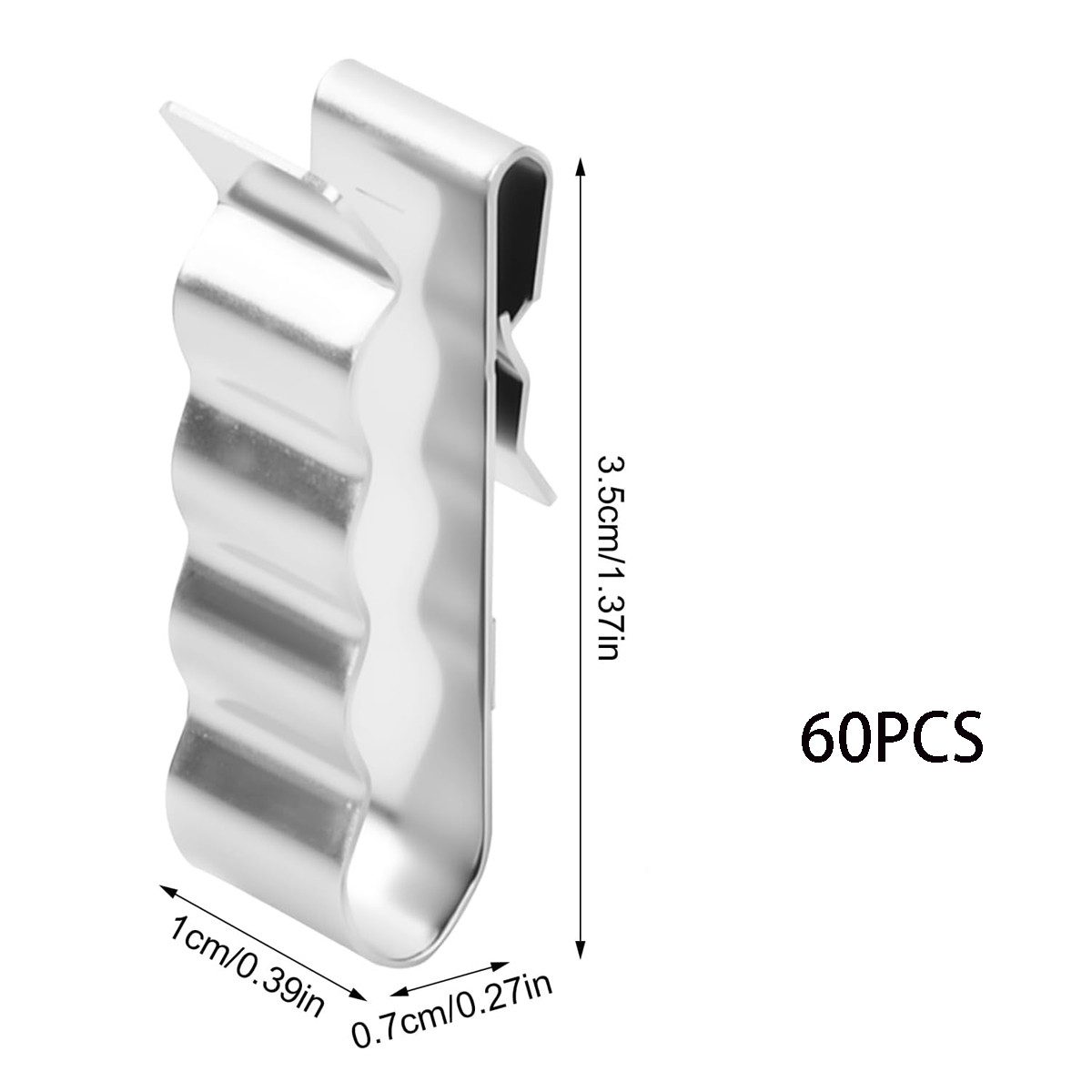 FELIXLEO 60 Stück Solar Kabelclips Edelstahl Für Photovoltaik Solarmodul Solarkabel