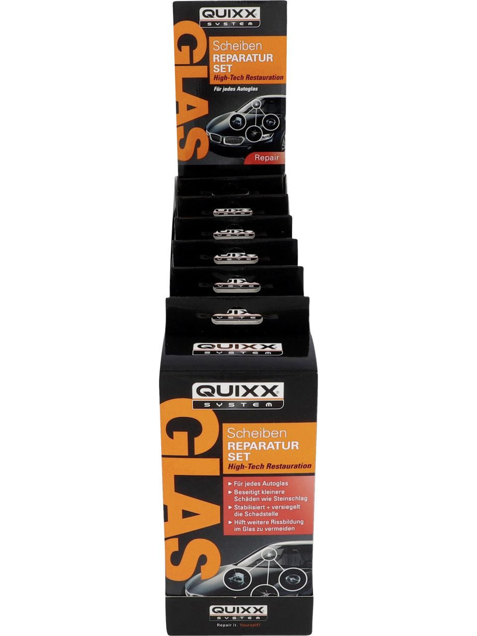QUIXX Scheiben Reparatur-Set 5-teilig Autopolitur
