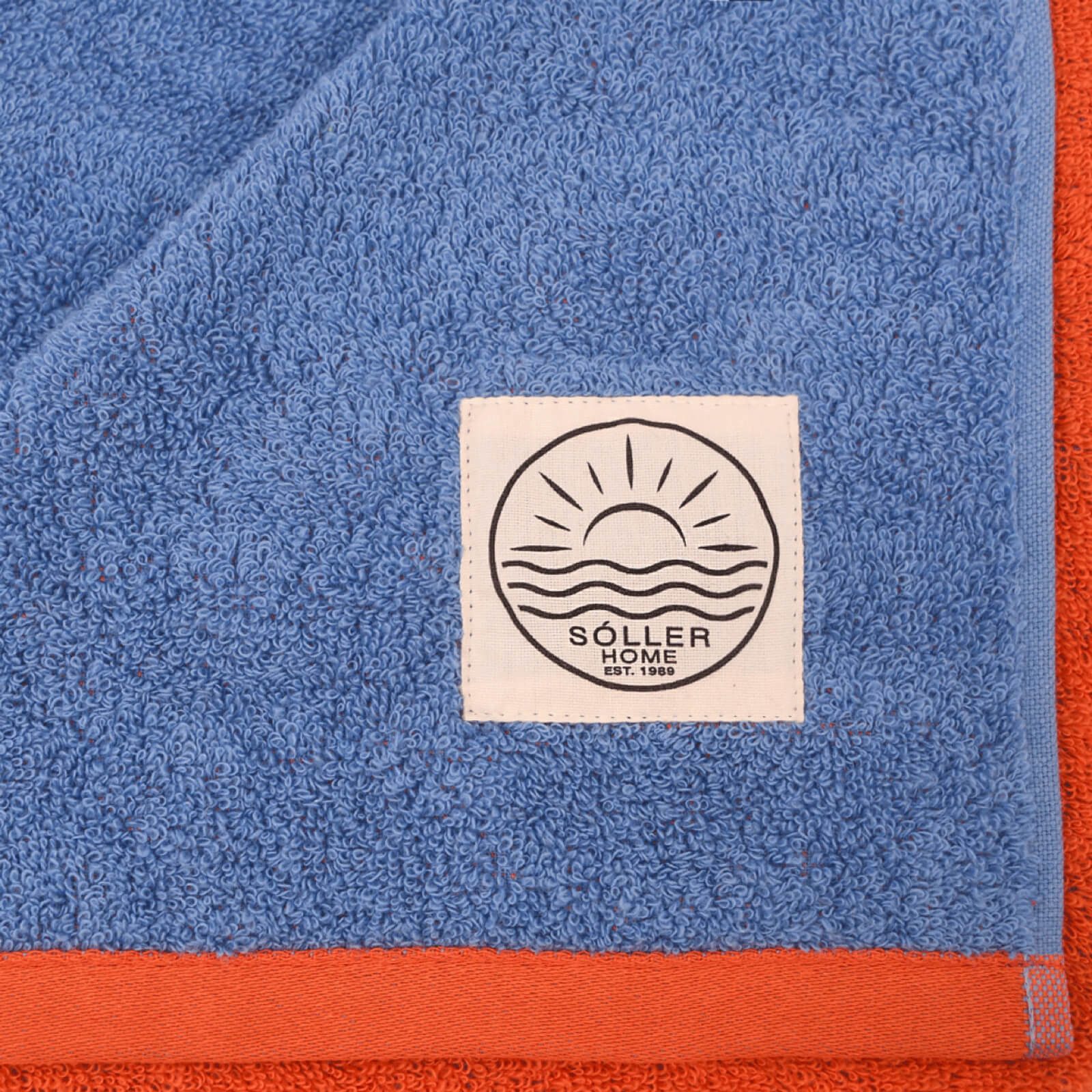 Depotex Strandtuch Hummer Blau Orange, Frottee (1-St), Strandlaken, Badetuch, Strandtuch