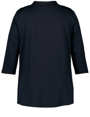 Samoon 3/4-Arm-Shirt 3/4 Arm Shirt mit V-Ausschnitt