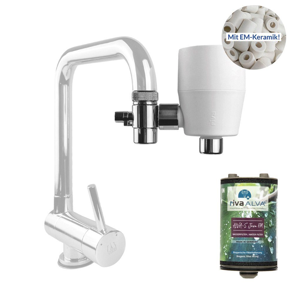 rivaALVA Wasserfilter ALVA-S Jova EM Wasserfilter am Wasserhahn mit EM-Keramik