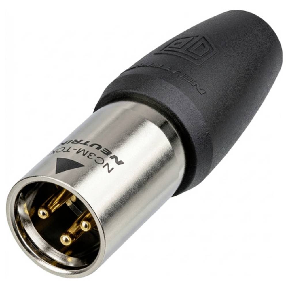 Neutrik XLR-Steckverbinder Stecker, gerade Polzahl: 3 Mono Silber 1 St. Audio- & Video-Adapter
