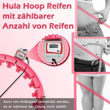 Randaco Hula-Hoop-Reifen 24x Smart Hula Hoop Spielplatz Einstellbar mit Zähler 1.2kg