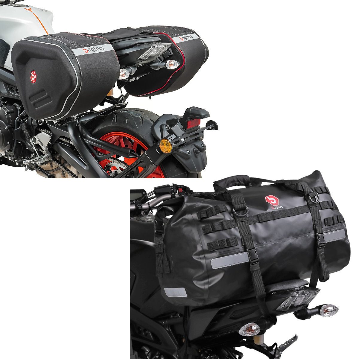 Bagtecs Reisetasche Set Seitentaschen + Hecktasche S1