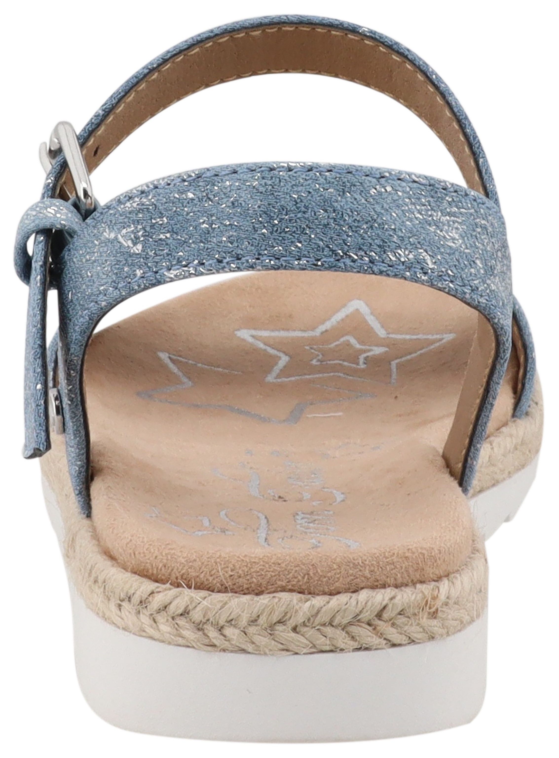TOM TAILOR Resa Sandale Sommerschuh, Sandalette, Kinderschuh mit Glitzerdetails