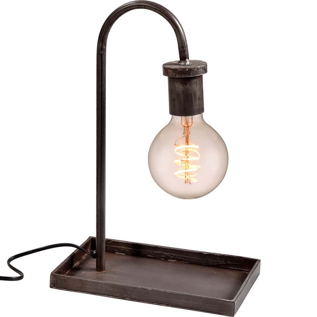 Trademark Living Lampenschirm Geborgene Tischlampe für Sideboard oder Vitrine