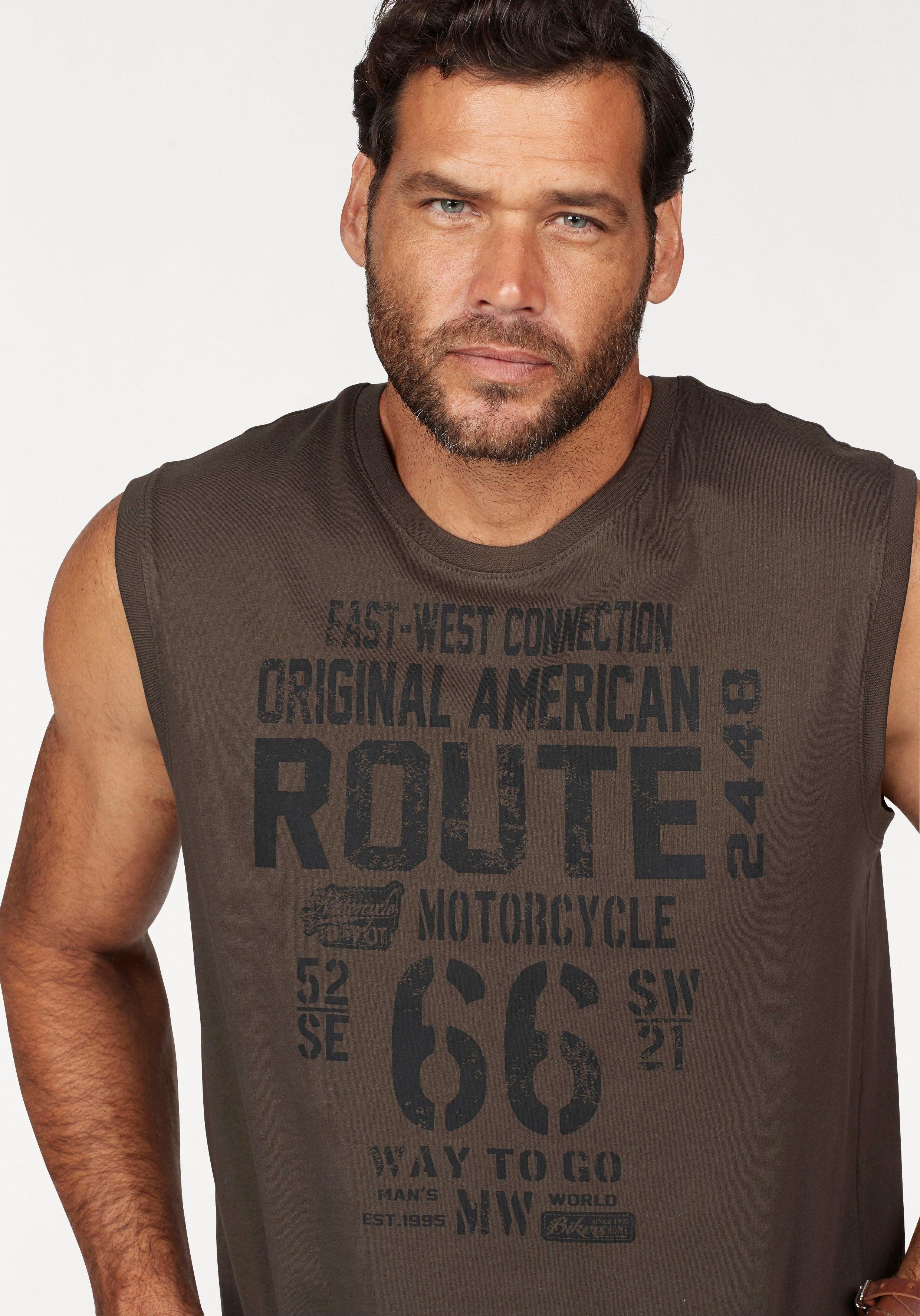 Man's World Muscleshirt (2er-Pack) ärmellos, bedruckt, Rundhalsausschnitt, aus 100% Baumwolle – Bild 4 von 5