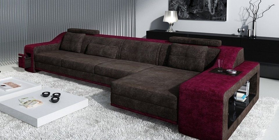 JVmoebel Ecksofa Designer Wohnlandschaft Möbel Polster luxus Ecksofa Beige Neu, in Made Couch Europe