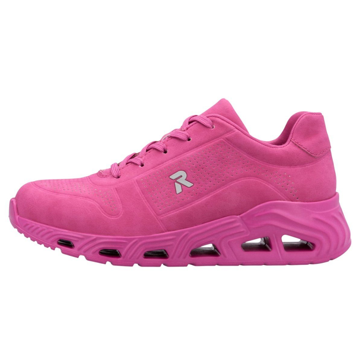 Rieker (Kunstleder) N5202 rosa Damen Sneaker günstig online kaufen