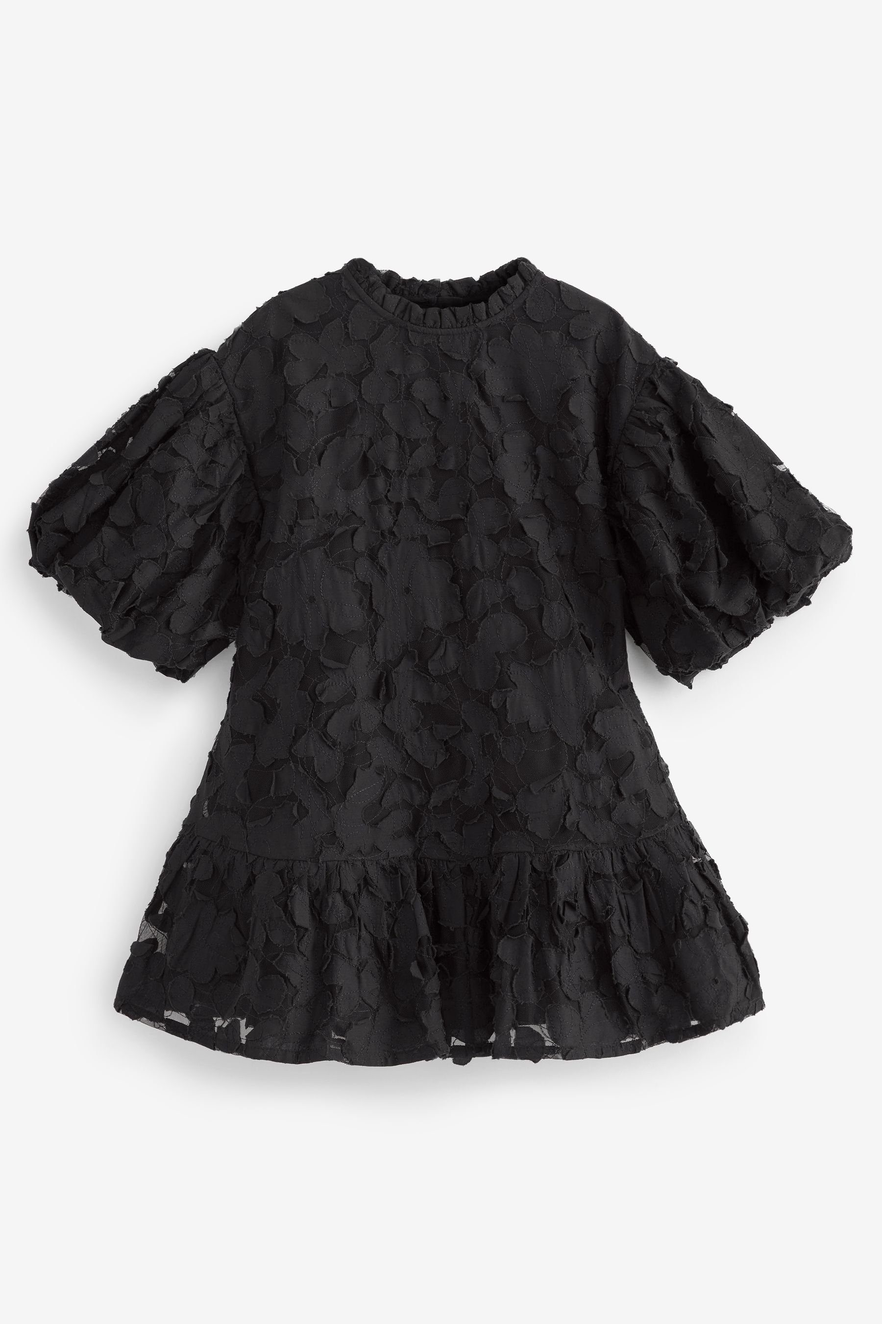 Next Tüllkleid Strukturiertes Partykleid (1-tlg) Black