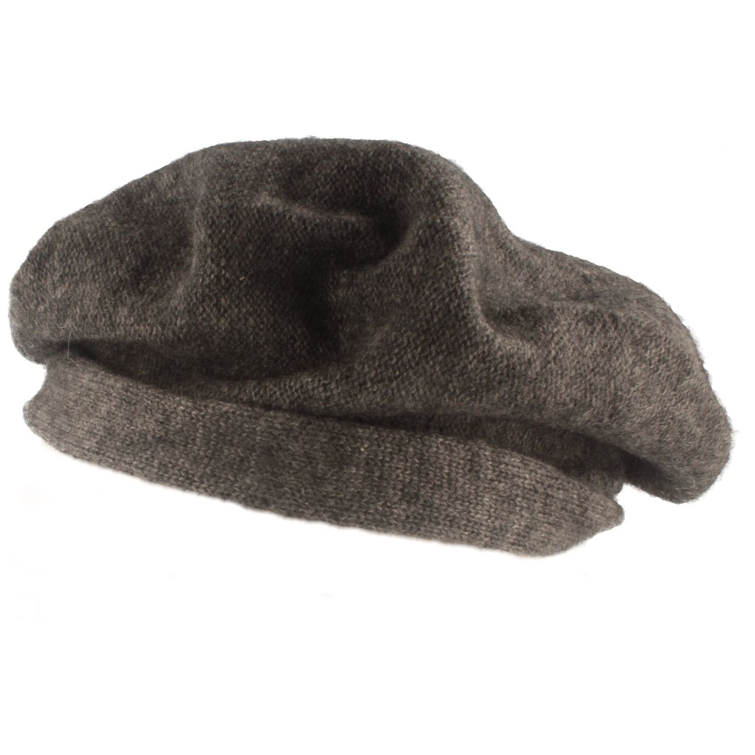 Kopka Strickmütze Steg-Baskenmütze aus reinem Cashmere