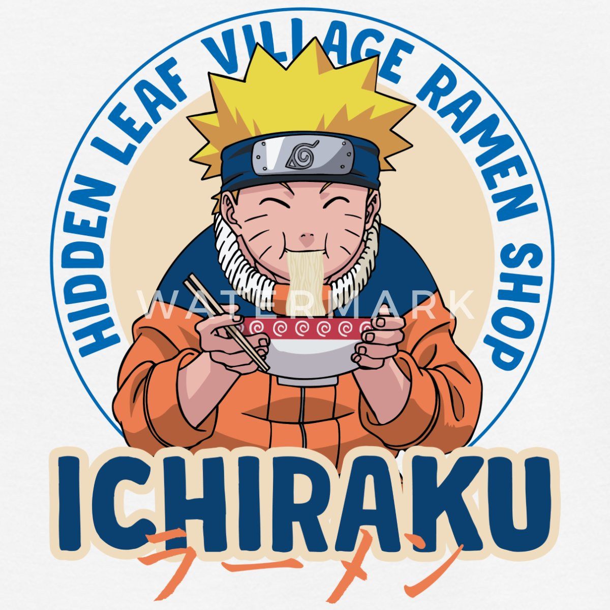 Spreadshirt T-Shirt Naruto Ichiraku Hidden Leaf Village Ramen Shop Teenager T-Shirt (1-tlg)