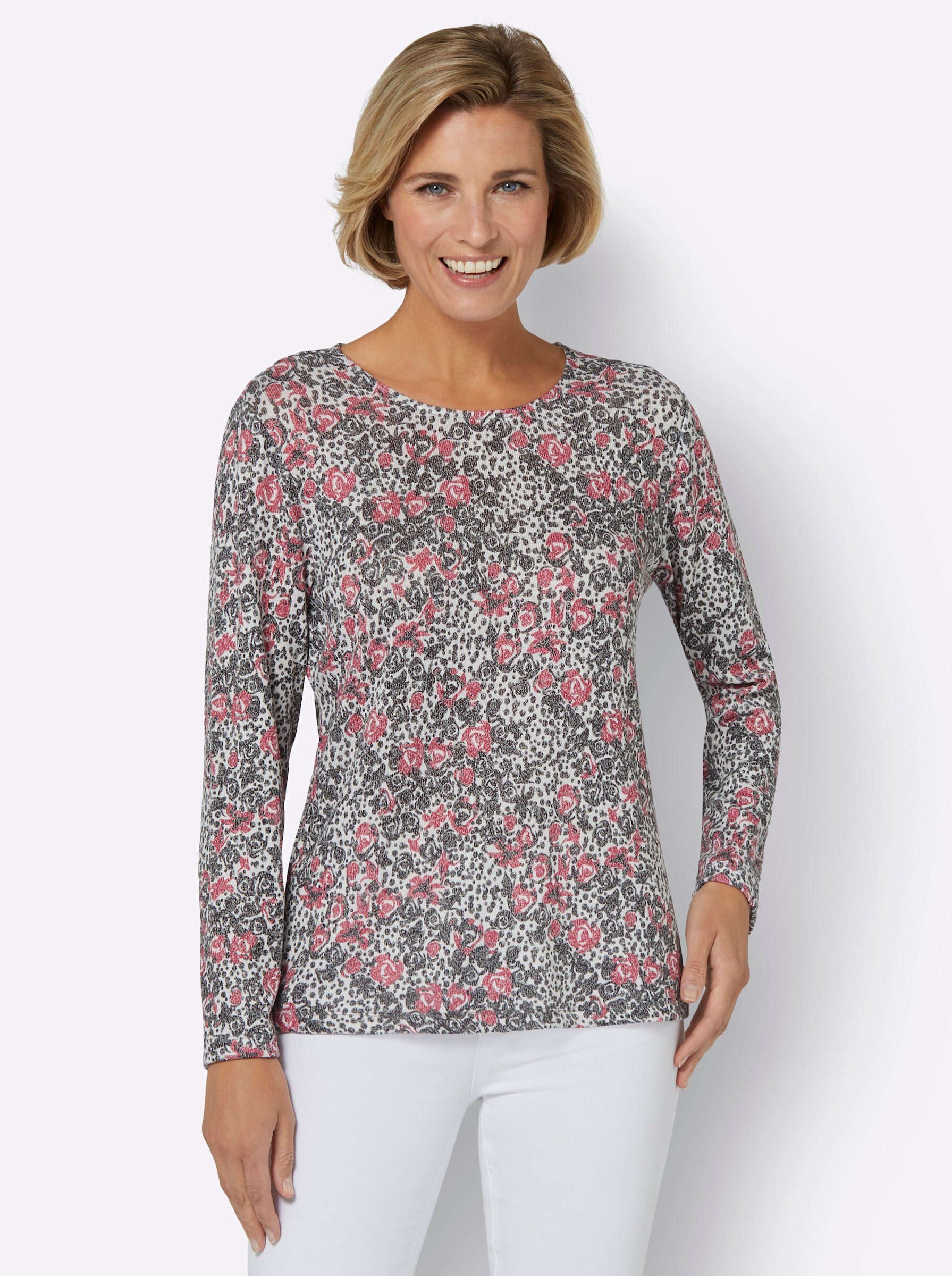 T-Shirt Druck-Shirt Langarm