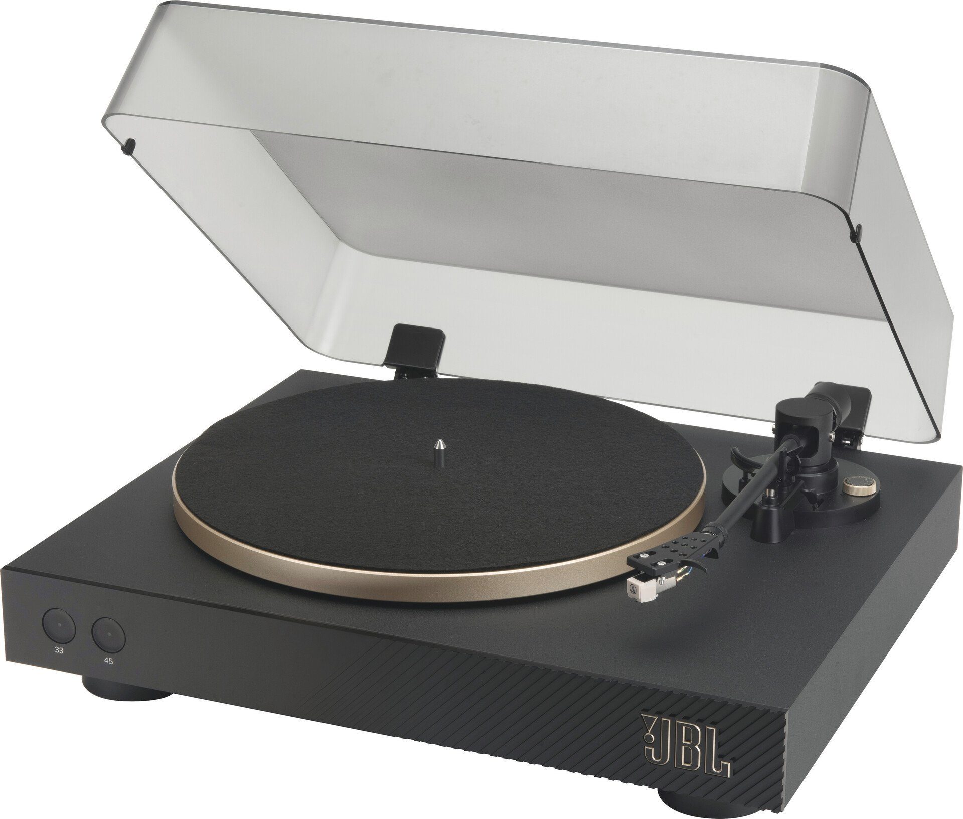 JBL Spinner Bluetooth Turntable Plattenspieler (Riemenantrieb, Bluetooth, Bluetooth 5.2 mit aptX HD)