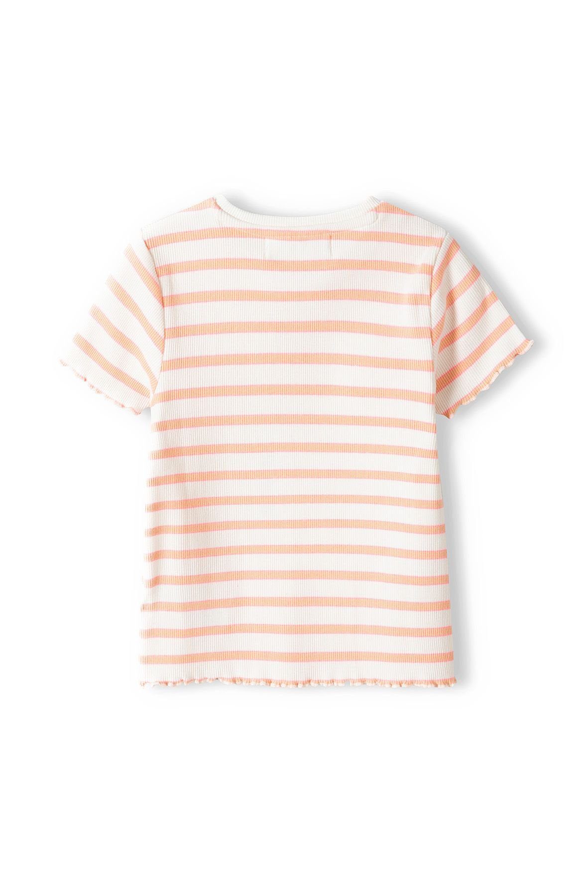 Orange MINOTI Rippshirt (12m-14y) T-Shirt