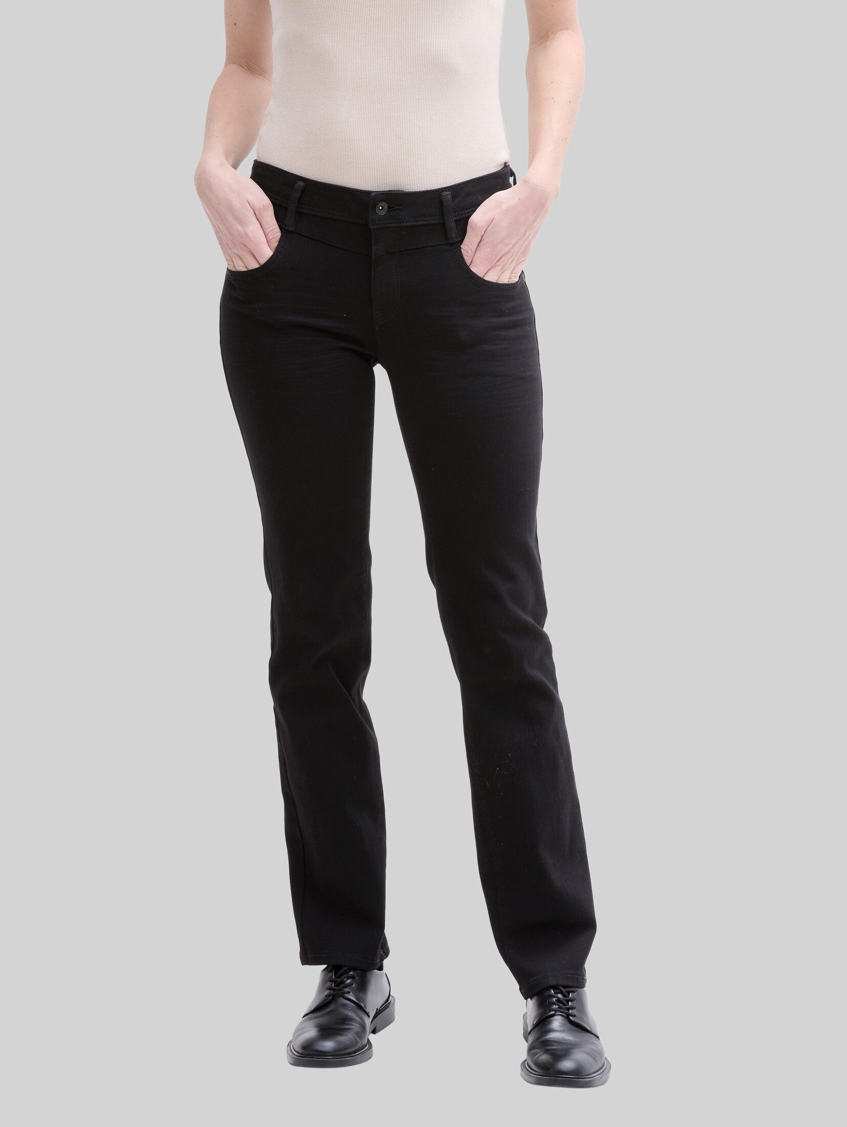 TOM TAILOR Straight-Jeans Jeanshosen TTALEXA STRAIGHT Jeans