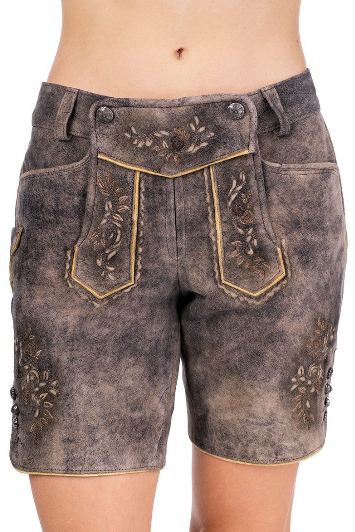 Spieth & Wensky Lederhose Trachtenlederhose Damen - FIAMMA - oxford/grau günstig online kaufen