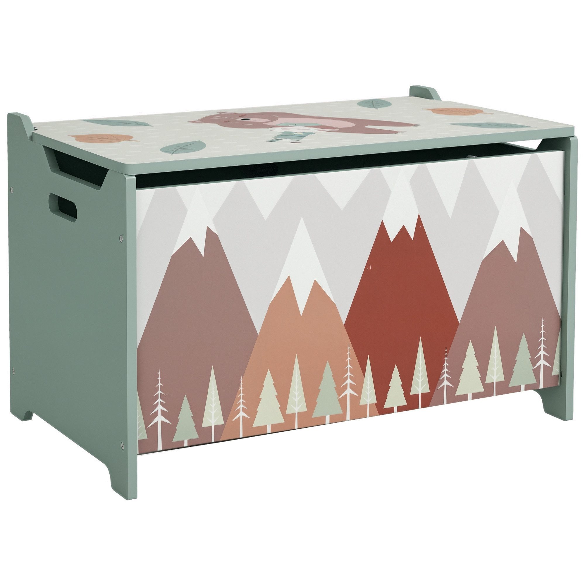 ZONEKIZ Aufbewahrungsbox Spielzeugkiste mit Deckel, niedlichem Tierdesign, günstig online kaufen