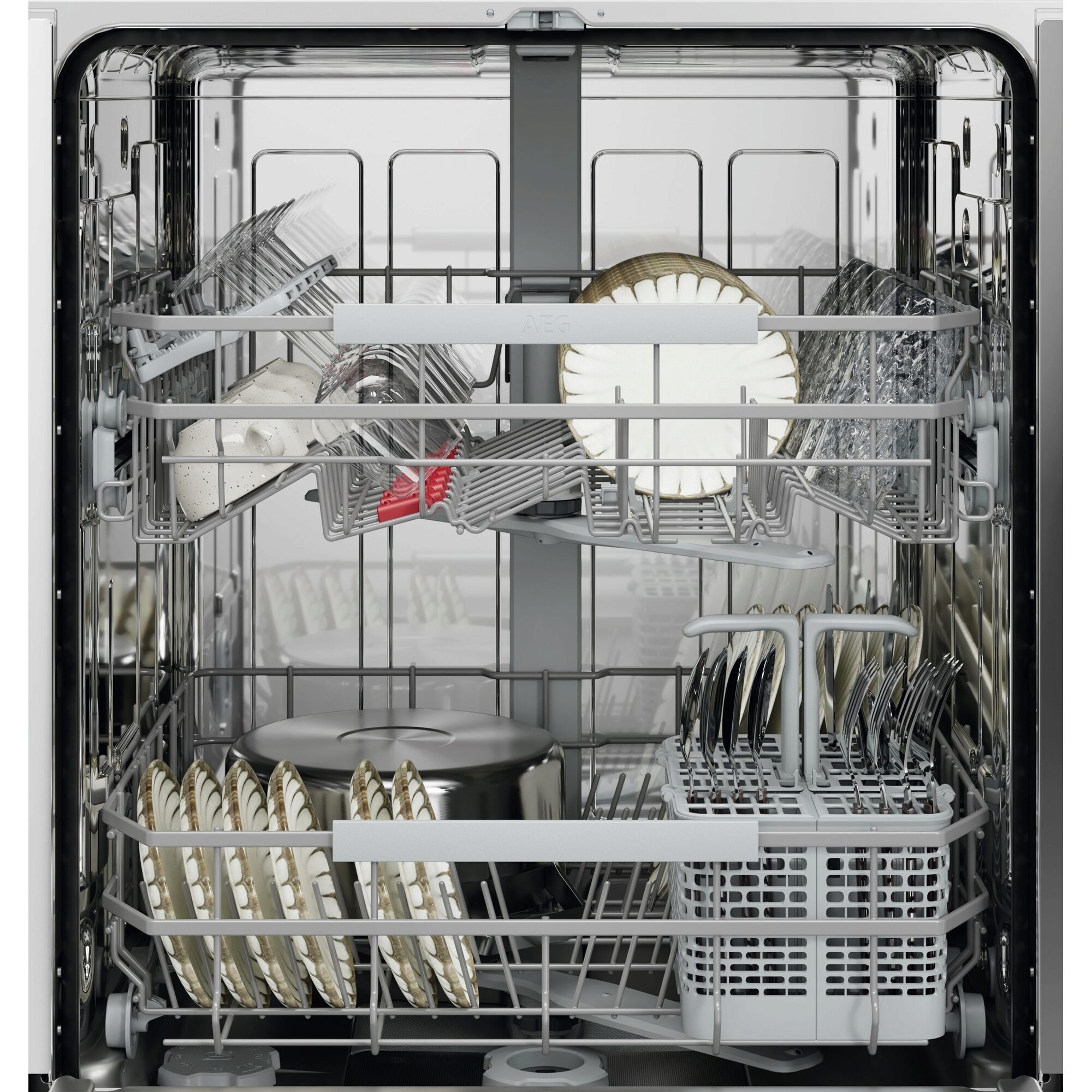 AEG vollintegrierbarer Geschirrspüler 7000 GI7200A1SC, Wassersparende Spülmaschine: 8,4l im Eco-Programm-effiziente Reinigung