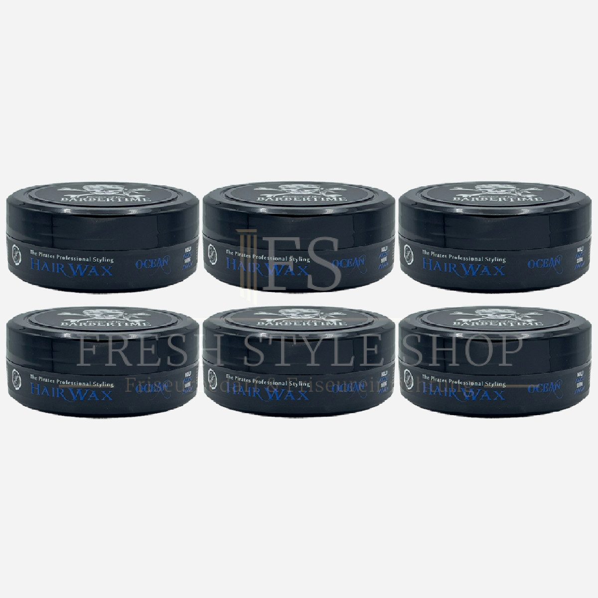 BARBERTIME Воск для волос 6x Воск для волос Hair Wax Styling Wax 150ml Ocean, 6-tlg.