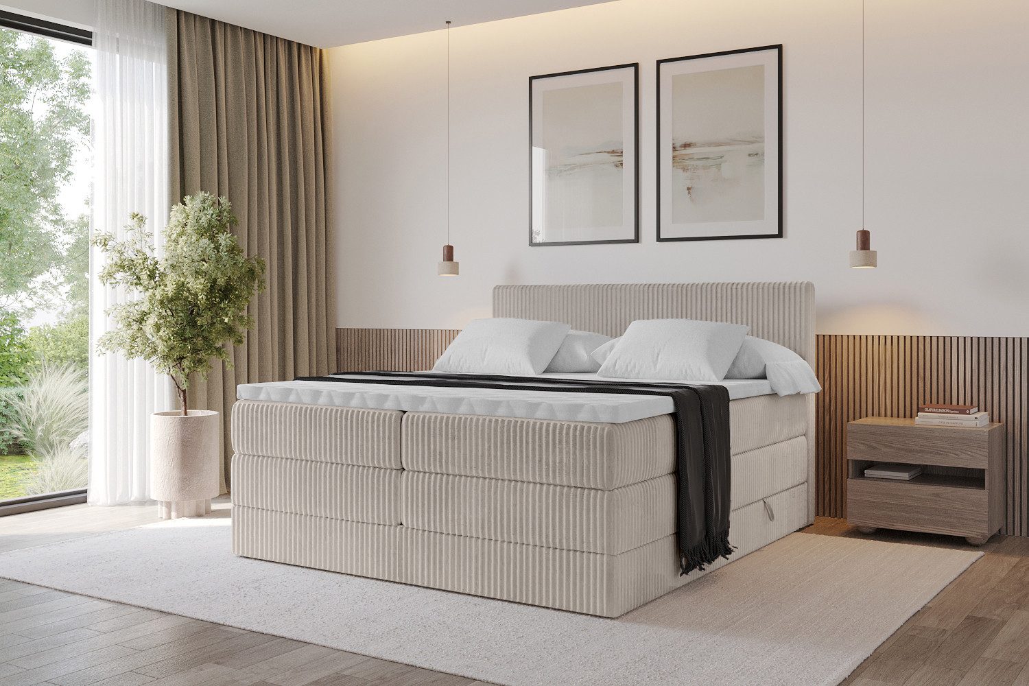 ALTDECOR Boxspringbett TOLO KING (Multipocket-Matratze H4, günstig online kaufen