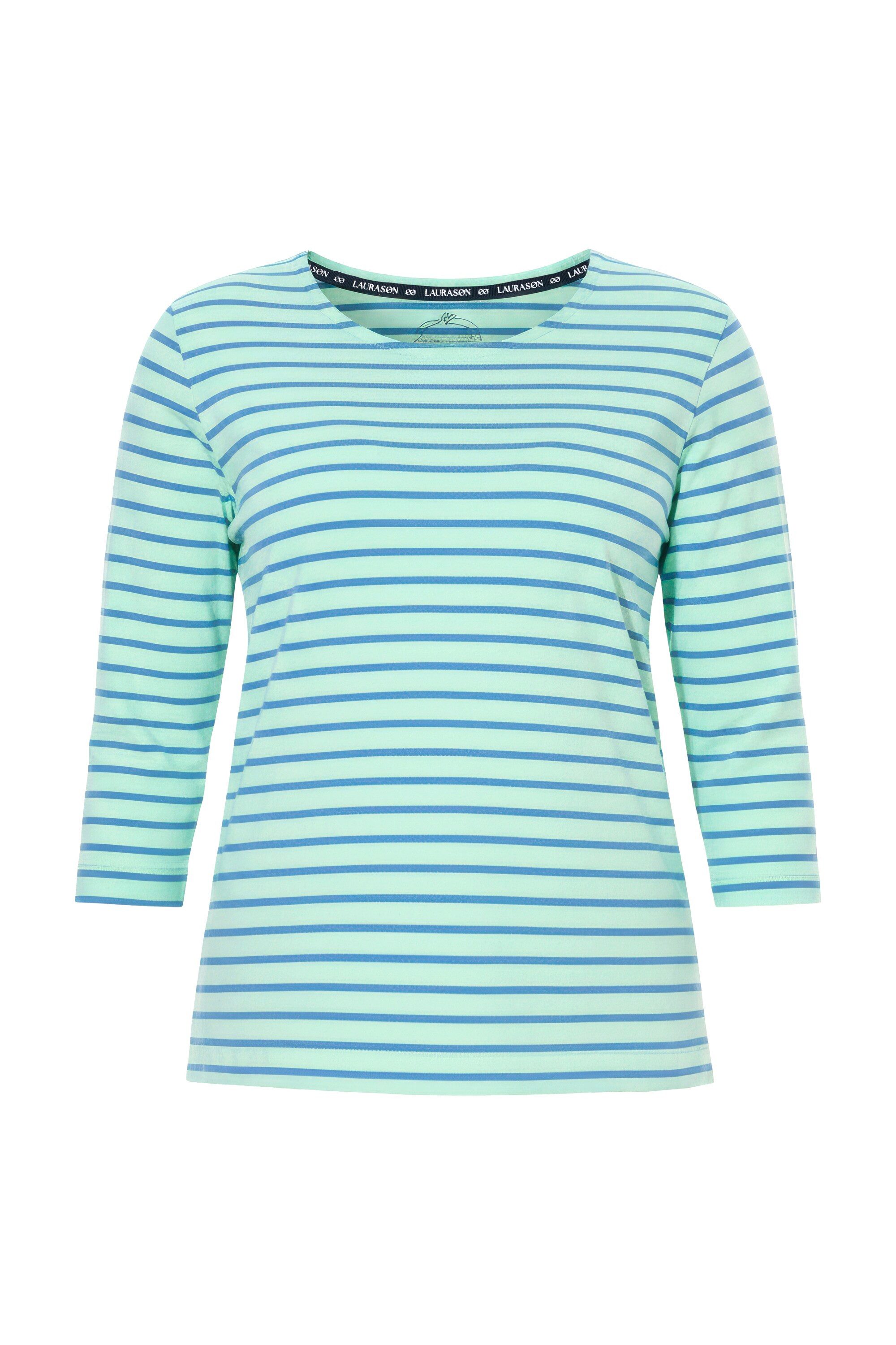 Laurasøn T-Shirt Ringelshirt 3/4 Arm Rundhalsausschnitt günstig online kaufen