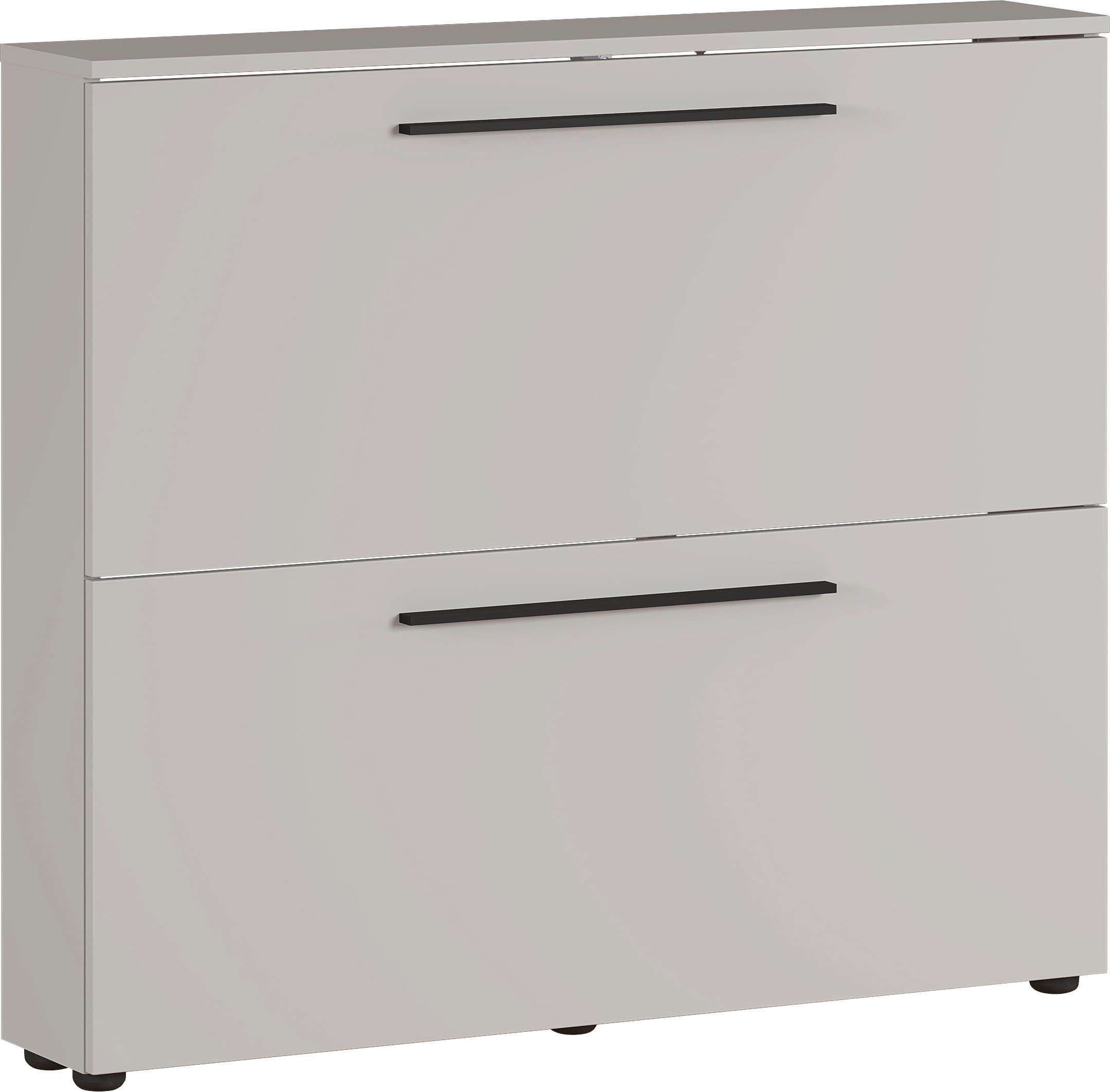 GERMANIA Schuhschrank Utah Schuhschrank in 2 Breiten, mit 2 oder 3 Klappen Tiefe 19cm, ideal für schmale Flure, Metallschuhkörbe, Made in Germany – Bild 4 von 5