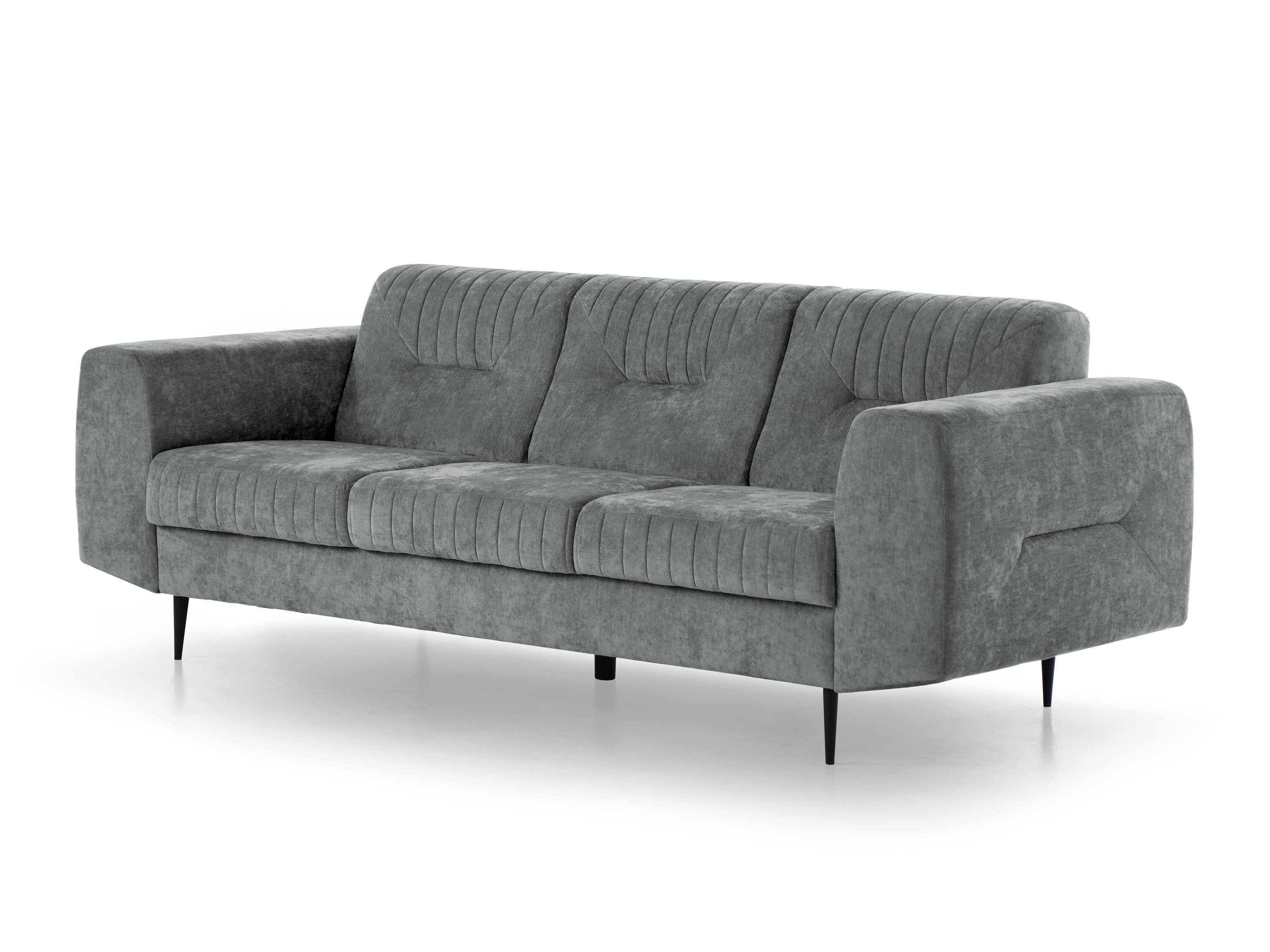 Beautysofa Polstergarnitur im modernen Stil auf hohen Metallbeinen VENEZIA, (Sessel + 2-Sitzer Sofa + 3-Sitzer Sofa im modernes Design), mit Metallbeine, Couchg – Bild 5 von 5