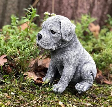 Stone and Style Gartenfigur Steinfigur Boxer Welpe