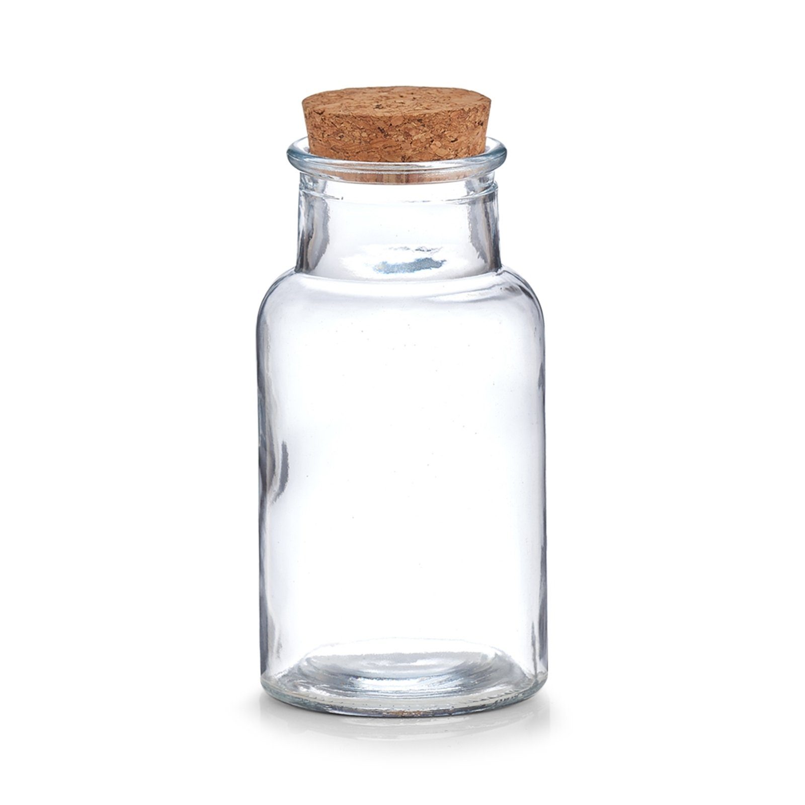 Zeller Present Vorratsglas Gewürzglas mit Korkdeckel 250 ml, Glas, Kork, (1-tlg), Vorratsglas Lebensmittelaufbewahrung Vorratsdose | Gewürzregale