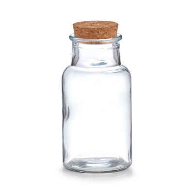 Zeller Present Vorratsglas Gewürzglas mit Korkdeckel 250 ml, Glas, Kork, (1-tlg), Vorratsglas Lebensmittelaufbewahrung Vorratsdose