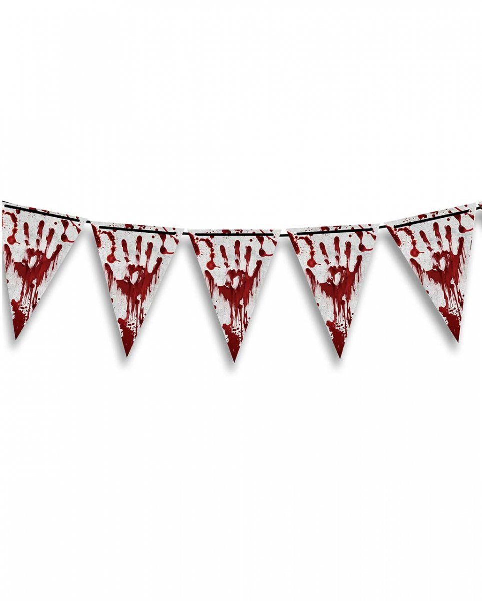 Hängedekoration Blutbad Halloween Party Kunststoff Wimpel Girlande