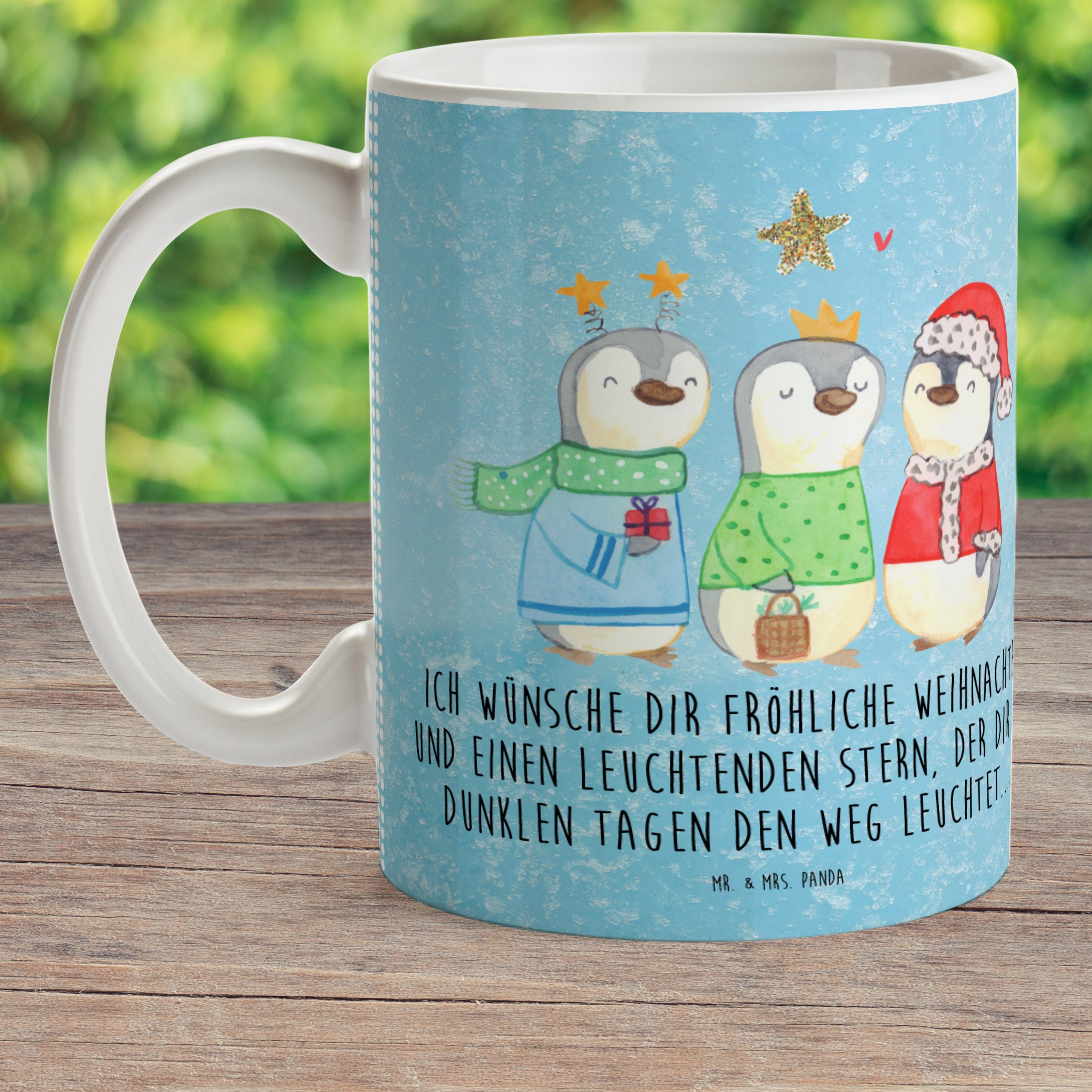 Kinderbecher - Könige Mr. Kunststoff Winterzeit Geschenk, drei Eisblau & - Mrs. Panda Heilige Weihnachtstage,