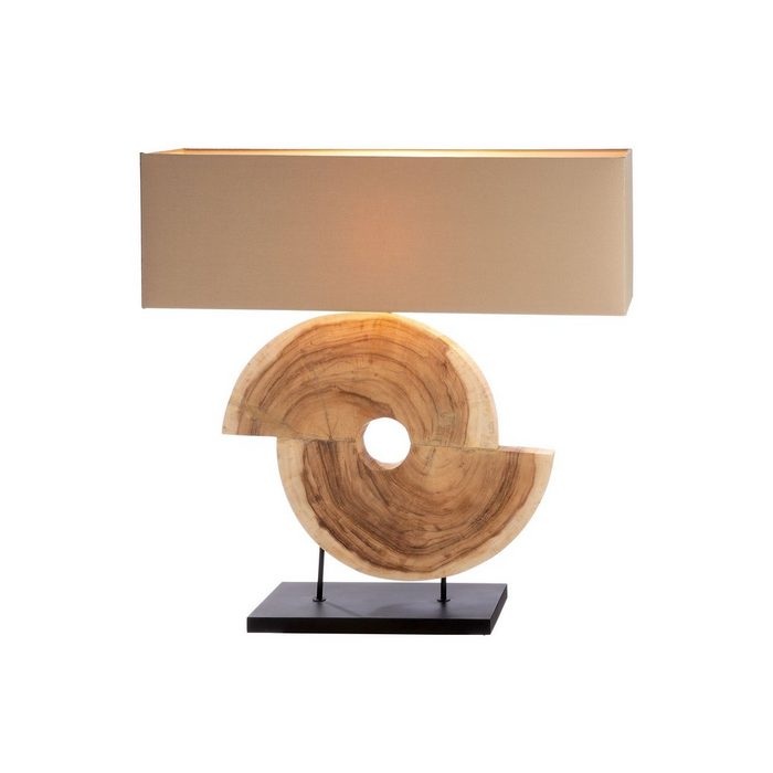 GILDE Tischleuchte GILDE Lampe Geometric - beige-naturfarben - H. 78cm x B. 80cm