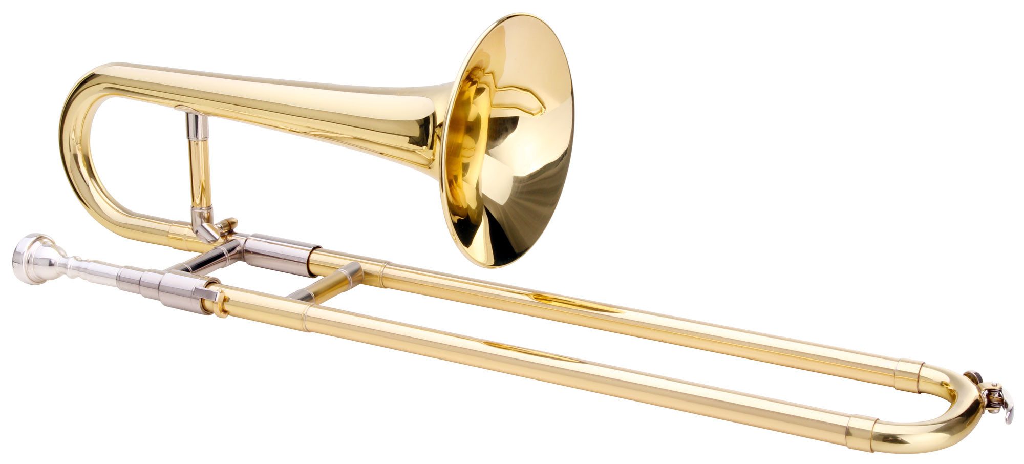Classic Cantabile Posaune ZT-11 Sopran Posaune Bb, inkl. Koffer & Mundstück, Gleiche Stimmung wie Trompete (Zugtrompete)