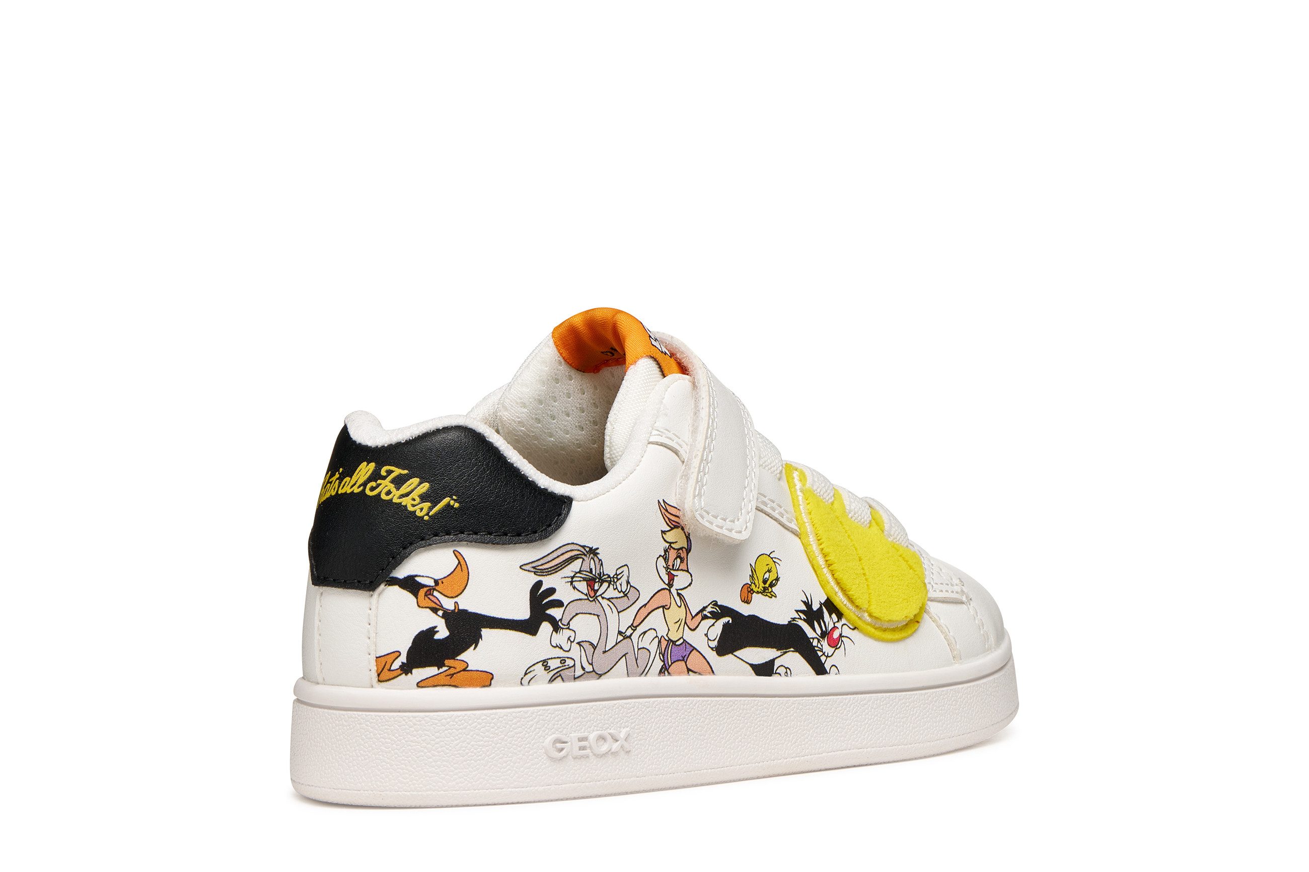 Geox J ECLYPER BOY Sneaker Klettschuh mit Looney Tunes Motiv, Größenschablone zum Download – Bild 4 von 5