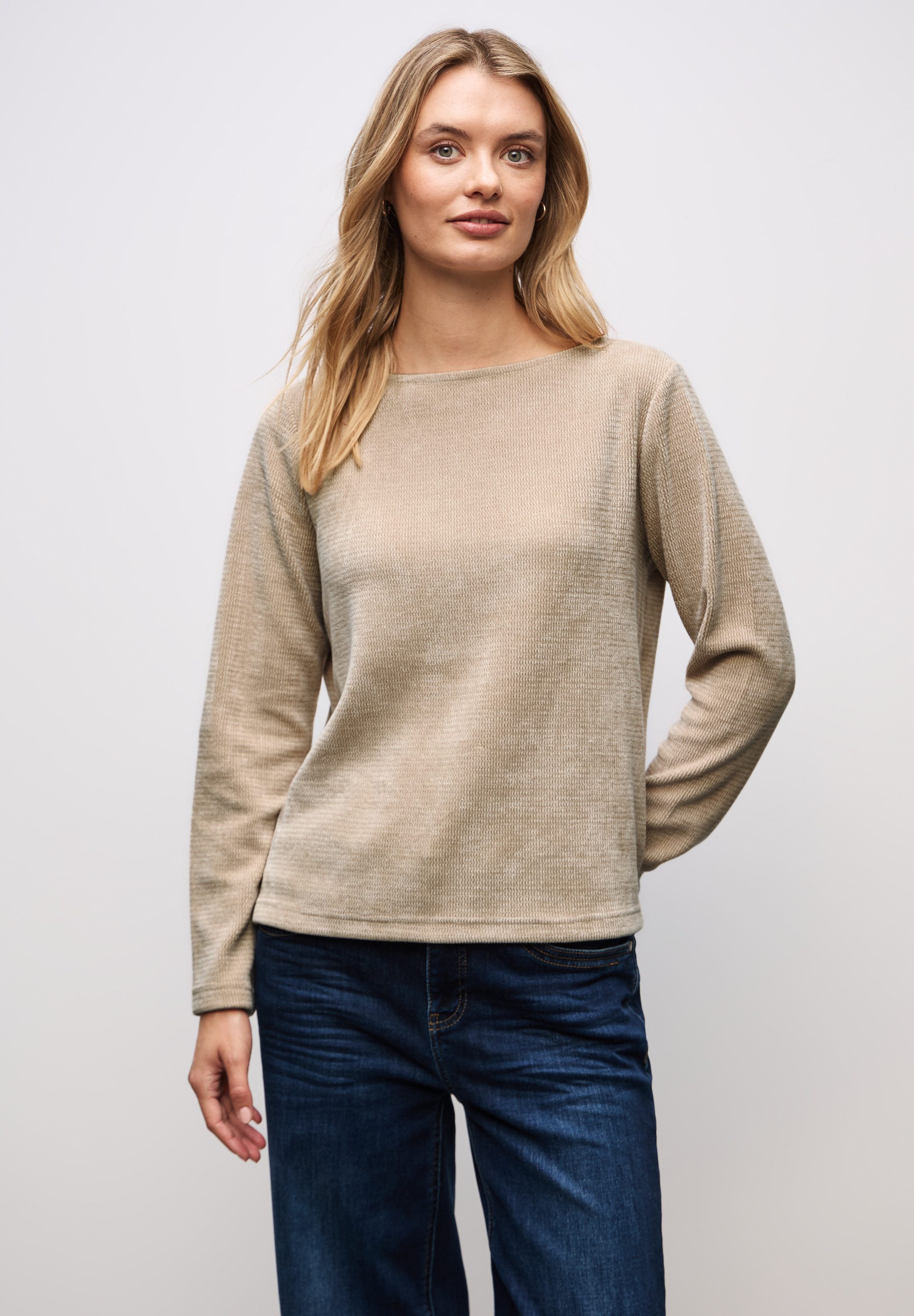 STREET ONE Rundhalspullover günstig online kaufen