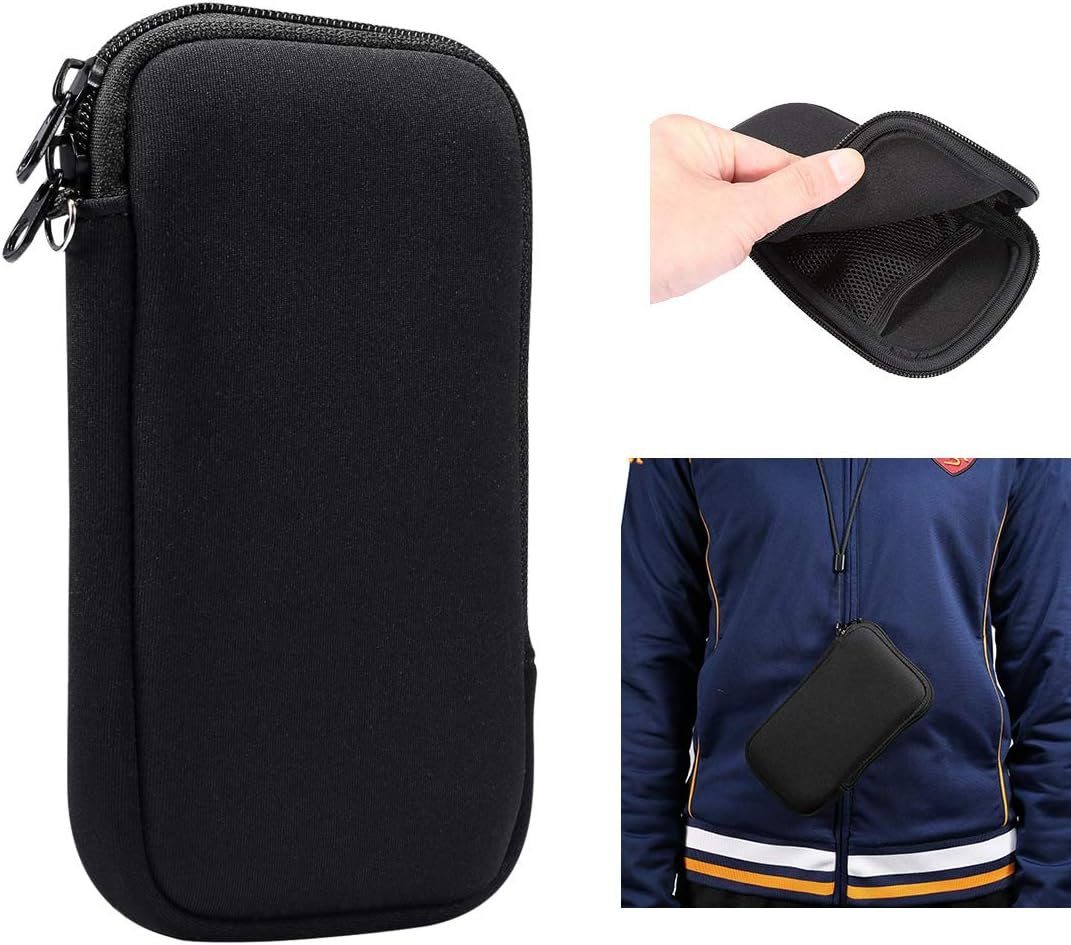 FELIXLEO mit Reißverschluss schwarz Zoll Handy-Tasche 4,7-5,4 Handy-Tasche Handytasche