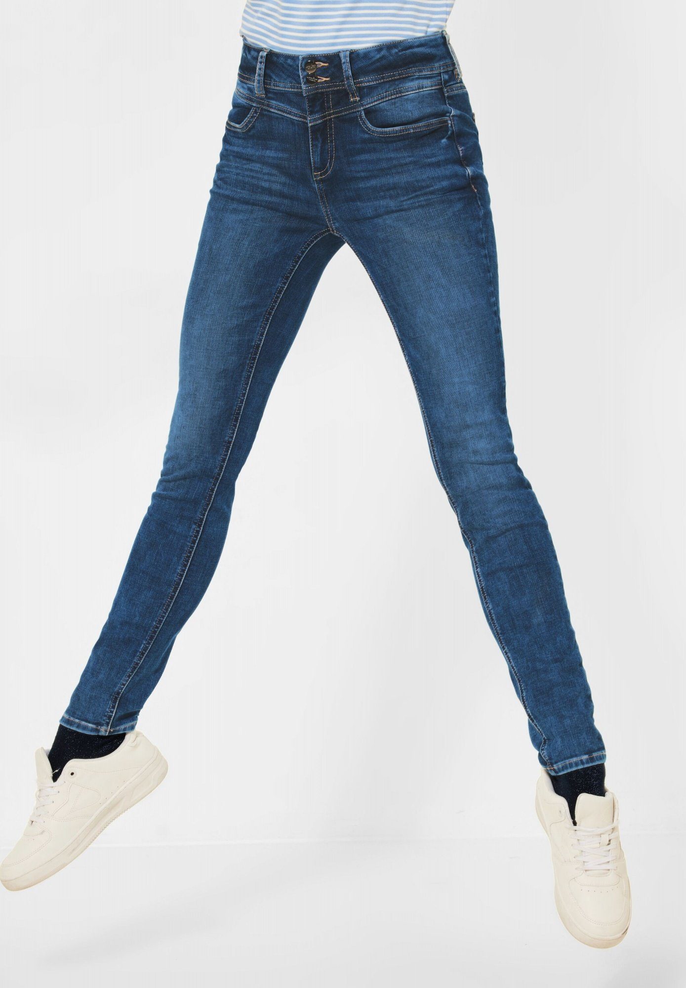 STREET ONE Slim-fit-Jeans »York« Taschen online kaufen | OTTO
