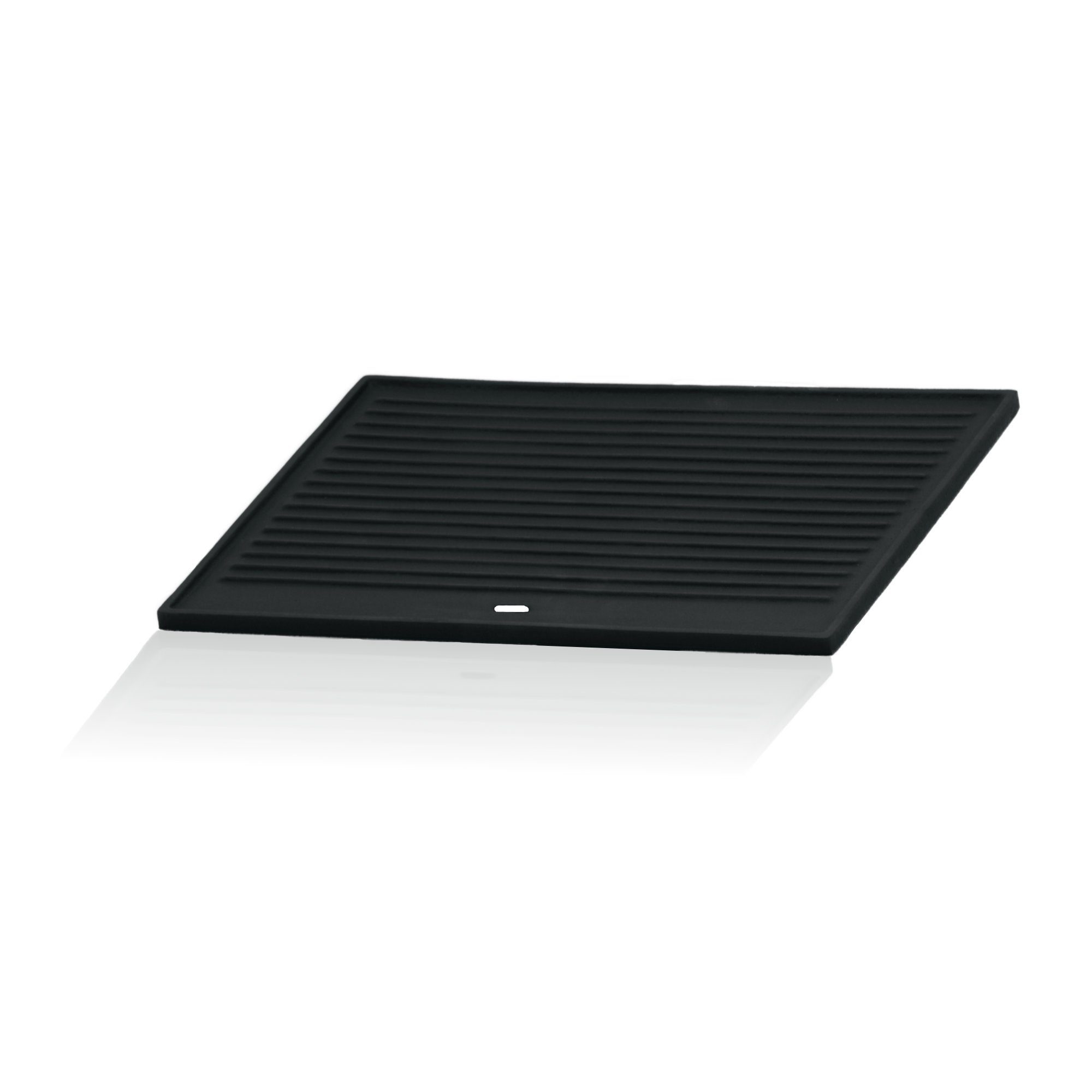 BBQ-Toro Grillplatte Gusseisen Grillplatte 41,5 x 31 cm, passend für Gasgrill, Holzkohlegri, Wendeplatte, eine Seite gerippt, eine Seite glatt