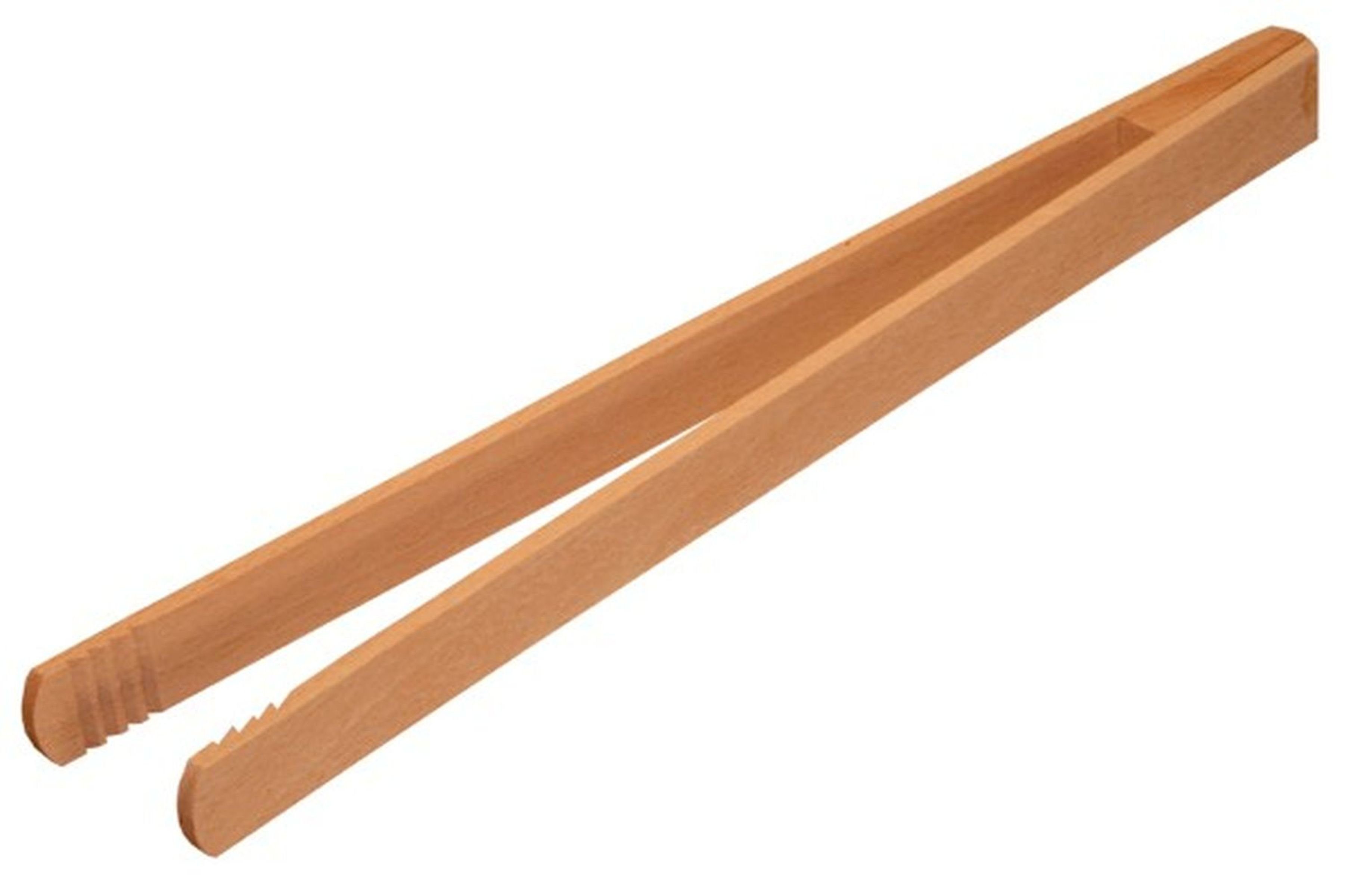 Grillzange Grillzange Steakwender Grillen Buchenholz Holz 30 cm geleimt