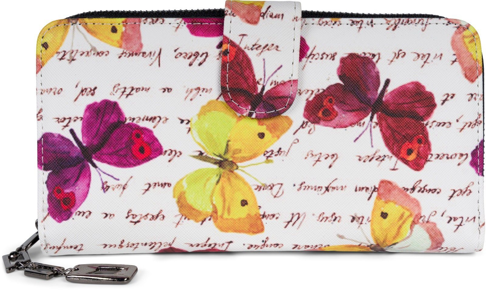 styleBREAKER Geldbörse Geldbörse mit Schmetterling Muster (1-tlg) günstig online kaufen