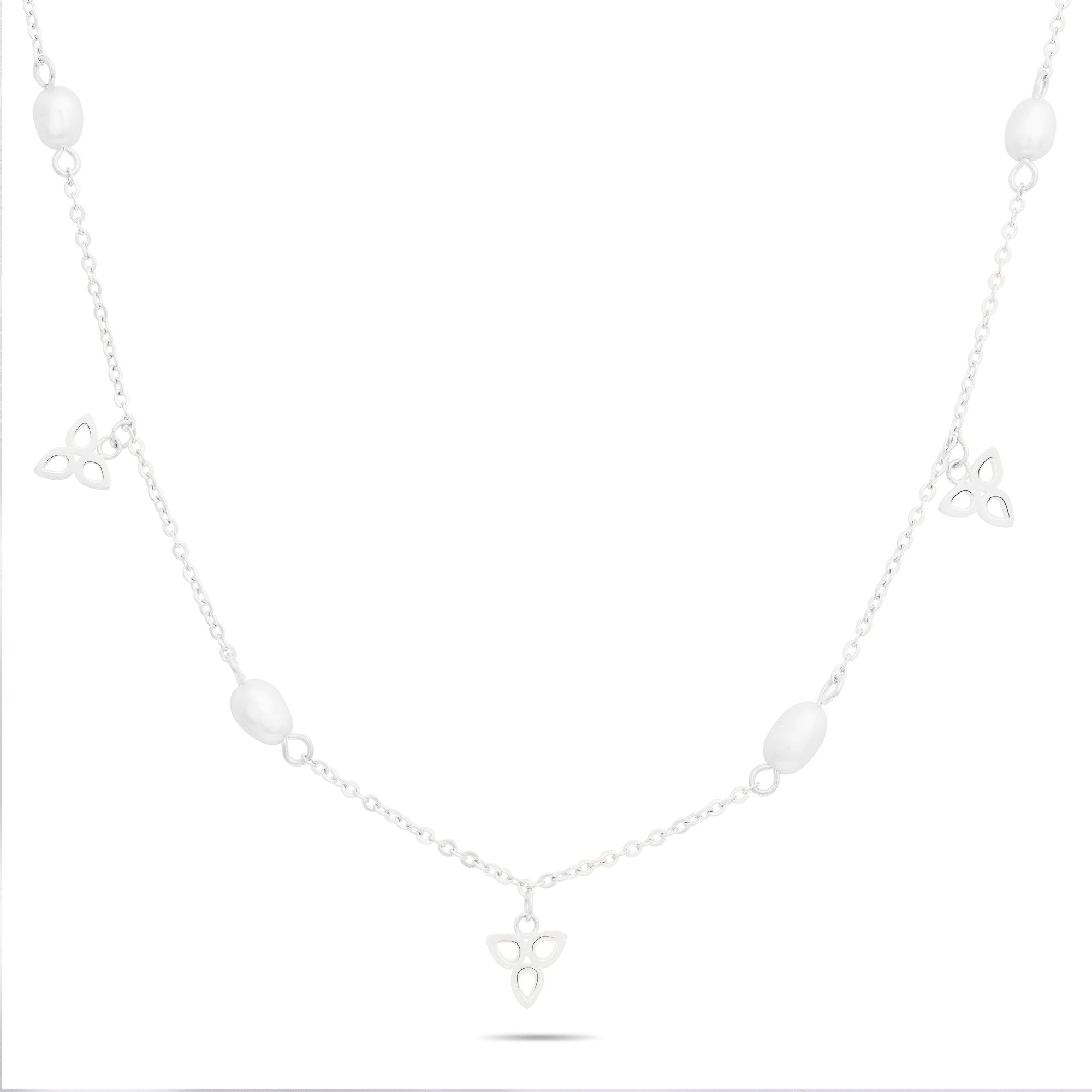 Edelstahlkette Schmuck Geschenk Halskette Blüten