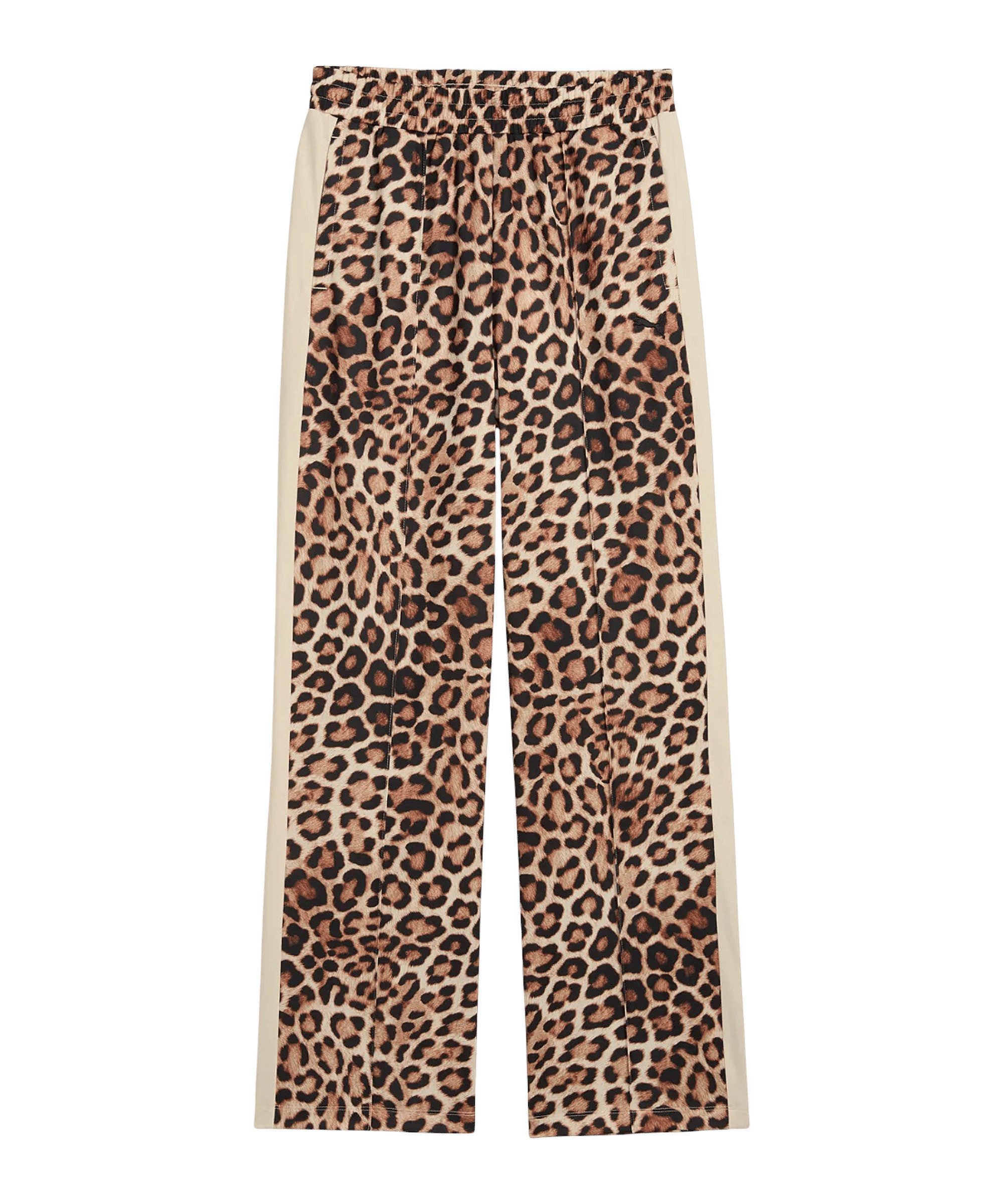 PUMA Sporthose PUMA T7 Leo Luxe AOP Straight op Hose Damen Weiß günstig online kaufen