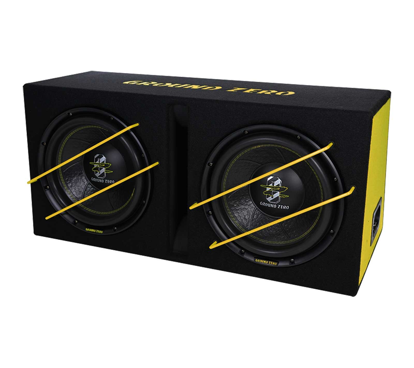 Ground Zero Ground Zero GZIB 2.12SPL SPL Bassreflex Gehäusesubwoofer 2 x 30 cm Auto-Subwoofer